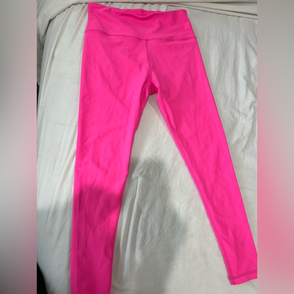 Aqua hot pink leggings